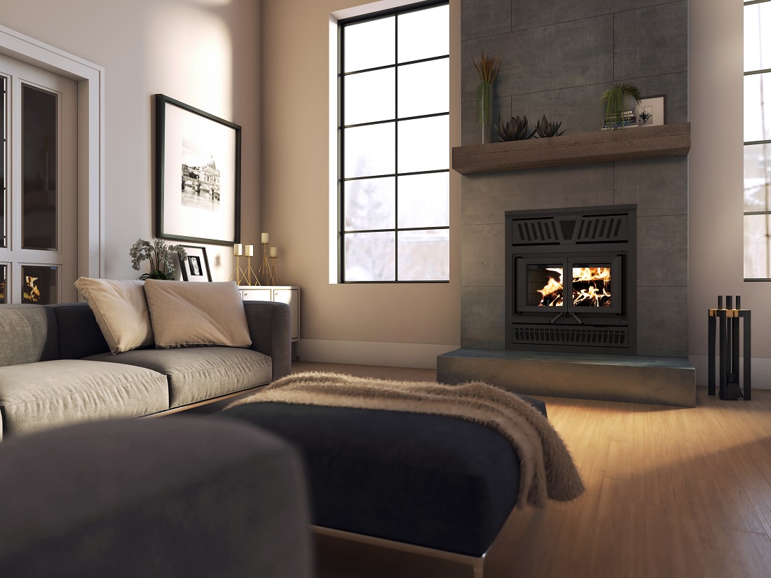 Valcourt 42 Inch Dallaire II High Efficiency Wood Burning Fireplace