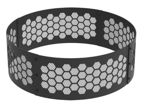 Blue Sky 36 Inch Round Black Heavy Gauge Steel Fire Ring