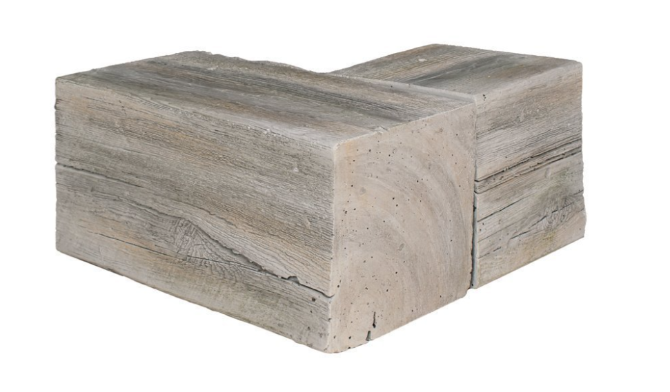 Lexington Hearth Corner Mantel for Grist Mill Non-Combustible Mantel Shelves