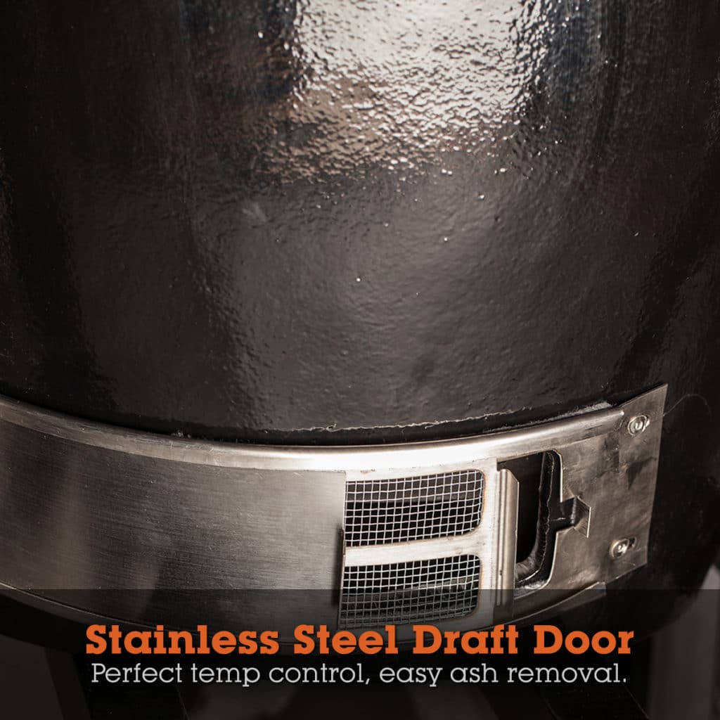 Goldens Cast Iron 20 1/2 Inch Stand-Alone Kamado Cooker