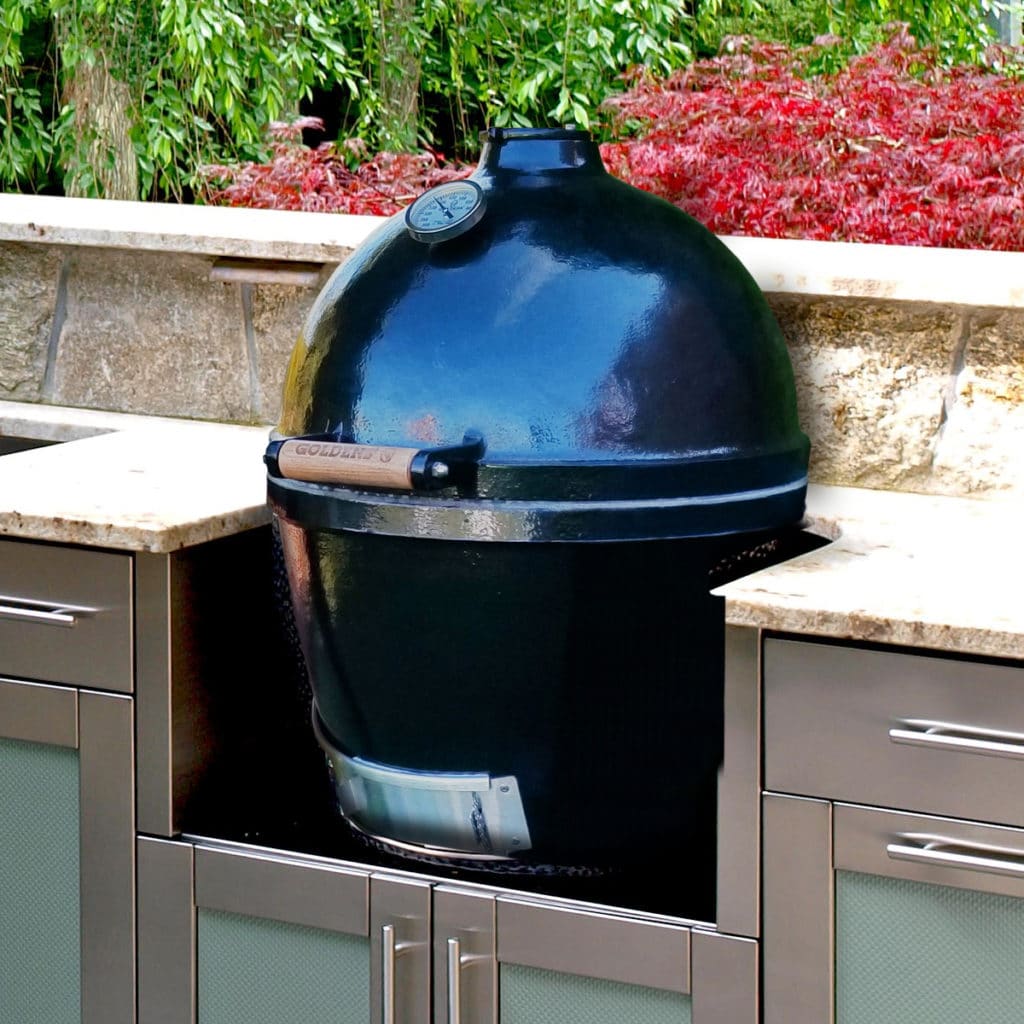 Goldens Cast Iron 20 1/2 Inch Stand-Alone Kamado Cooker