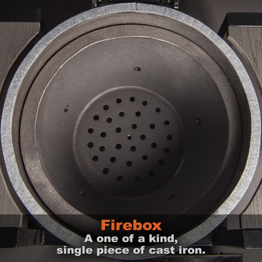 Goldens Cast Iron 20 1/2 Inch Stand-Alone Kamado Cooker