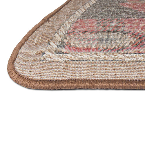 Goods of the Woods Bear Pattern Half-Round Fireproof Hearth Rug