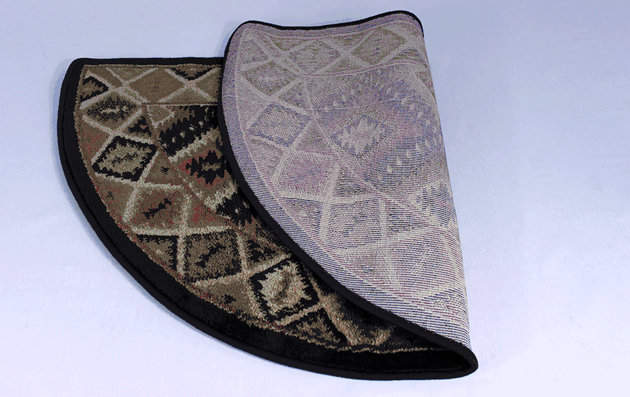 Goods of the Woods Southwest Pattern Half Round Olefin Hearth Rug