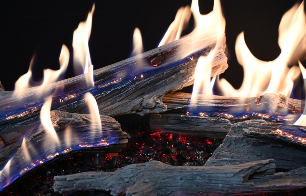60" Bedrock Traditional Drop-In Burner Propane Featuring GlowFire Logs | Must ADD Logs