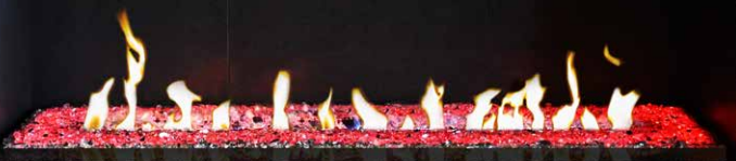 Grand Canyon 48 Inch Bedrock II Linear Drop-In Vent Free Contemporary Gas Burner