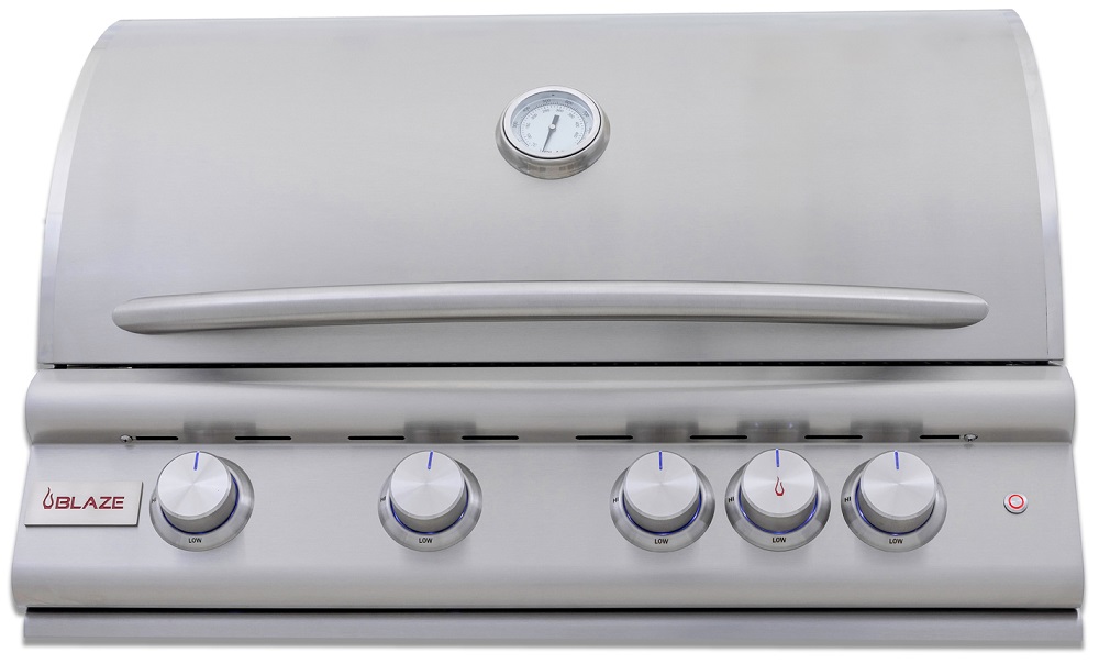 Blaze Grills 10 Foot Golden Hour Outdoor Kitchen Island with 32 Inch LTE+ Grill -  Fridge -  and Sink