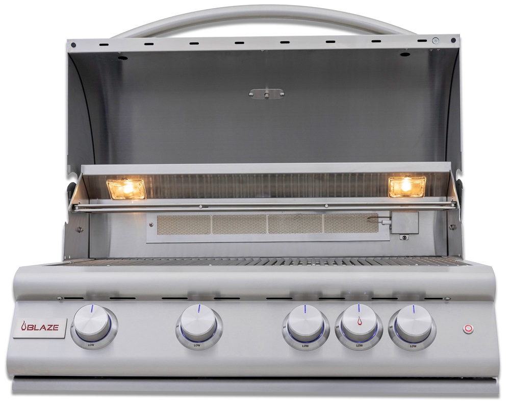 Blaze Grills 10 Foot Golden Hour Outdoor Kitchen Island with 32 Inch LTE+ Grill -  Fridge -  and Sink