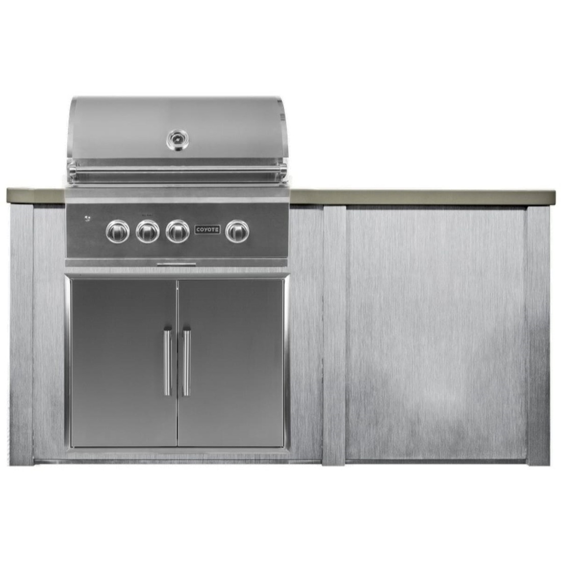 Haven Outdoor 6 Foot Coyote Outdoor Kitchen Island