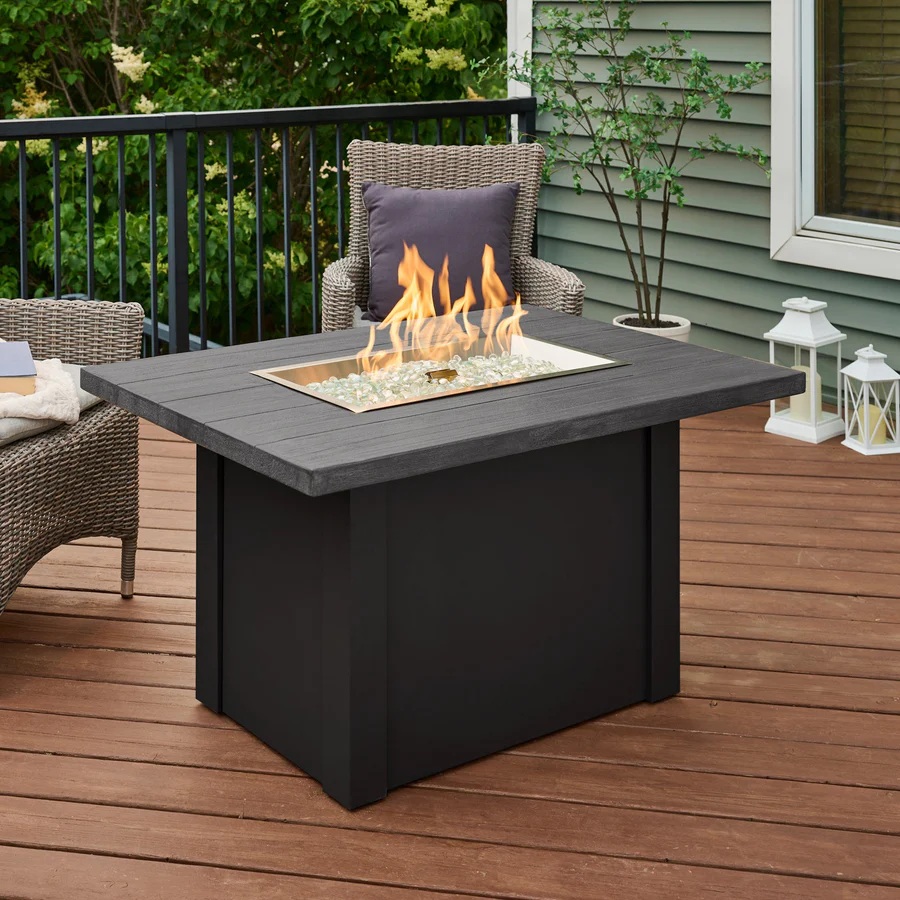 Outdoor Greatroom Company 44 Inch Havenwood Rectangular Gas Fire Table - Manual