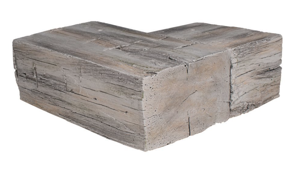 Lexington Hearth Corner Mantel for Hayloft Beam Non-Combustible Mantel Shelves