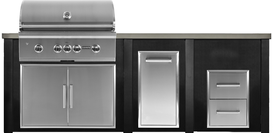 Haven Outdoor 96 Inch Outdoor Kitchen Island for Coyote Grills