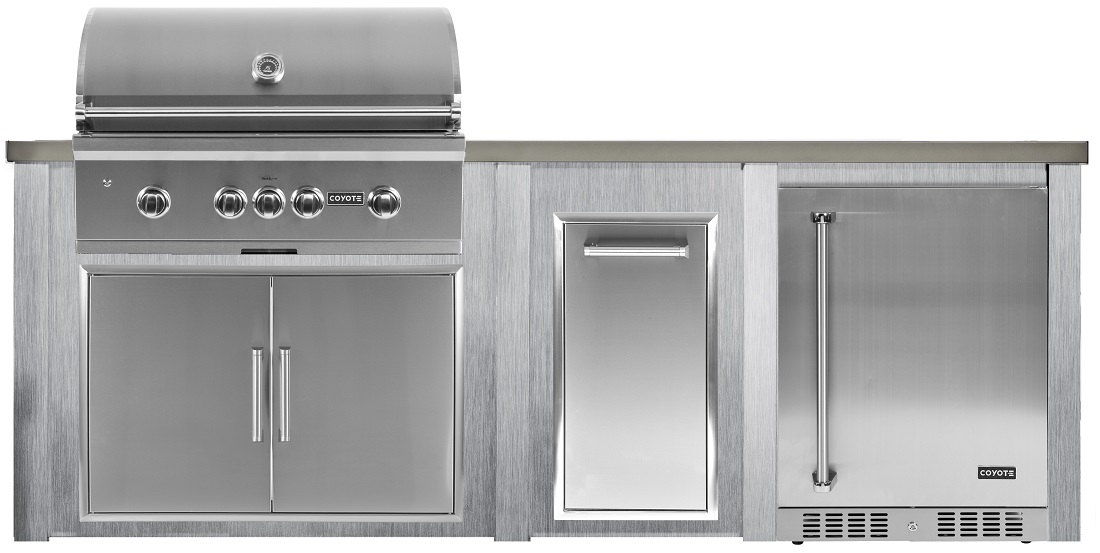 Haven Outdoor 96 Inch Outdoor Kitchen Island for Coyote Grills