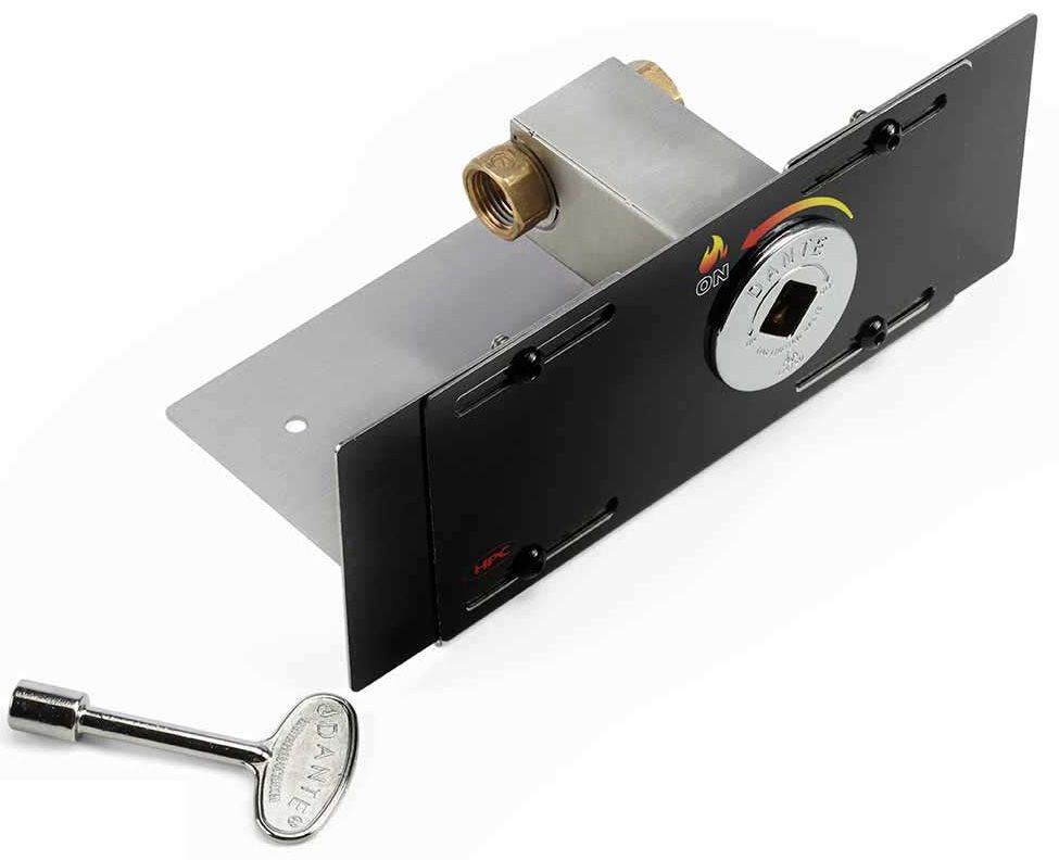 Hearth Products Controls 36 Inch Square Smooth Sierra Gas Fire Bowl - Match Lit