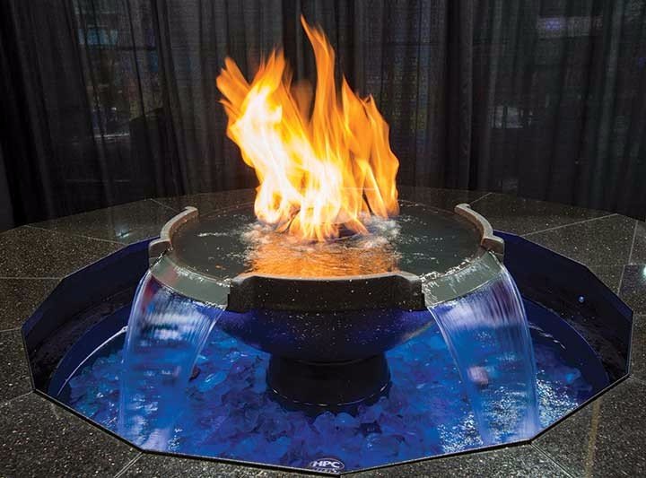 Hearth Products Controls 52 Inch Cyprus Series H2Onfire Fire On Water Basin Insert - Electronic Ignition - 120 VAC