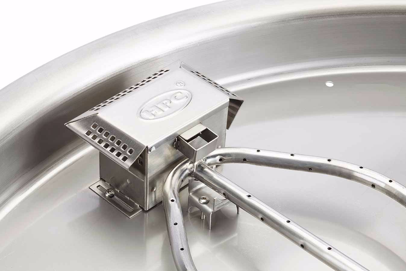 Hearth Products Controls 18 Inch Flame Sense Square Bowl Fire Pit Insert