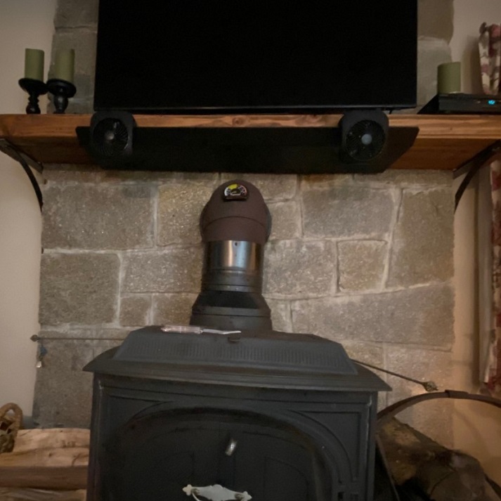 HomeSaver 47 Inch Mantel Heat Shield with Angled Lip
