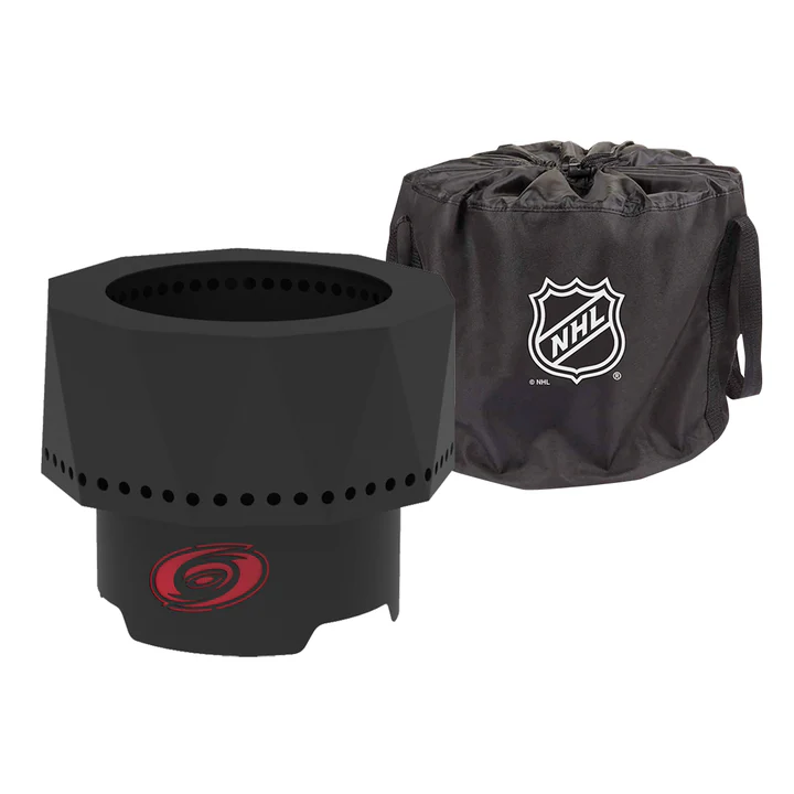 Blue Sky NHL Carolina Hurricanes Smokeless Steel Portable Wood Burning Fire Pit