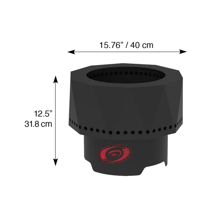 Blue Sky NHL Carolina Hurricanes Smokeless Steel Portable Wood Burning Fire Pit