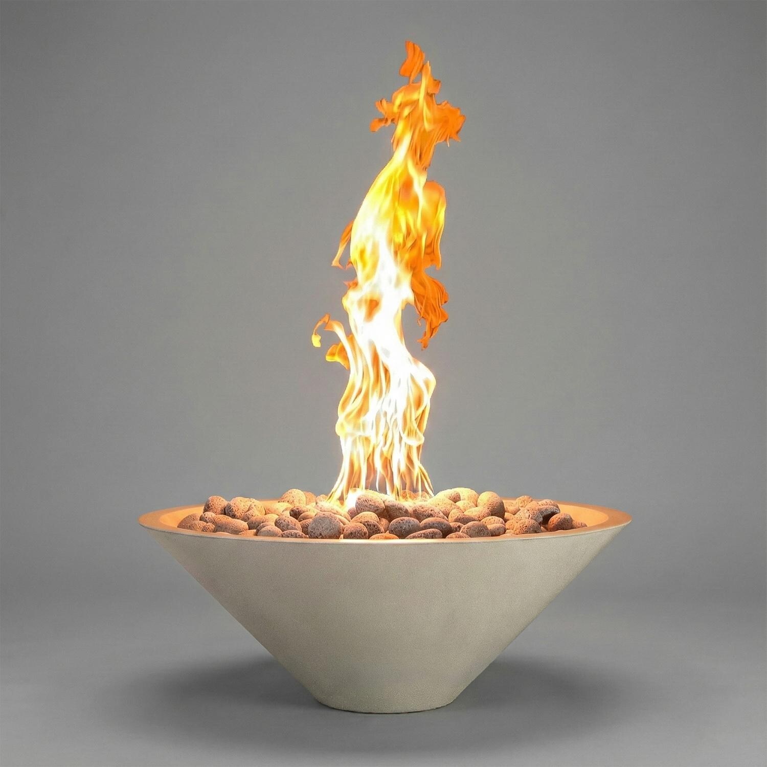 Warming Trends 24 Inch Halo GFRC Gas Fire Bowl