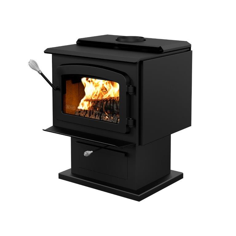 Drolet Escape 1800 Wood Burning Stove with Pedestal