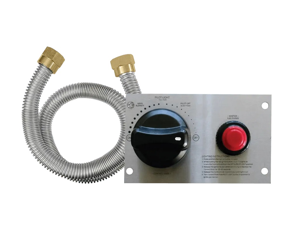 TrueFlame Pro Series Linear Flat Fire Pit Pan and H Burner Kit - TPSI