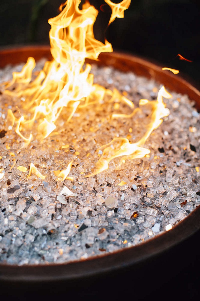TrueFlame Fire Pit Fire Glass Media - 10 Pounds