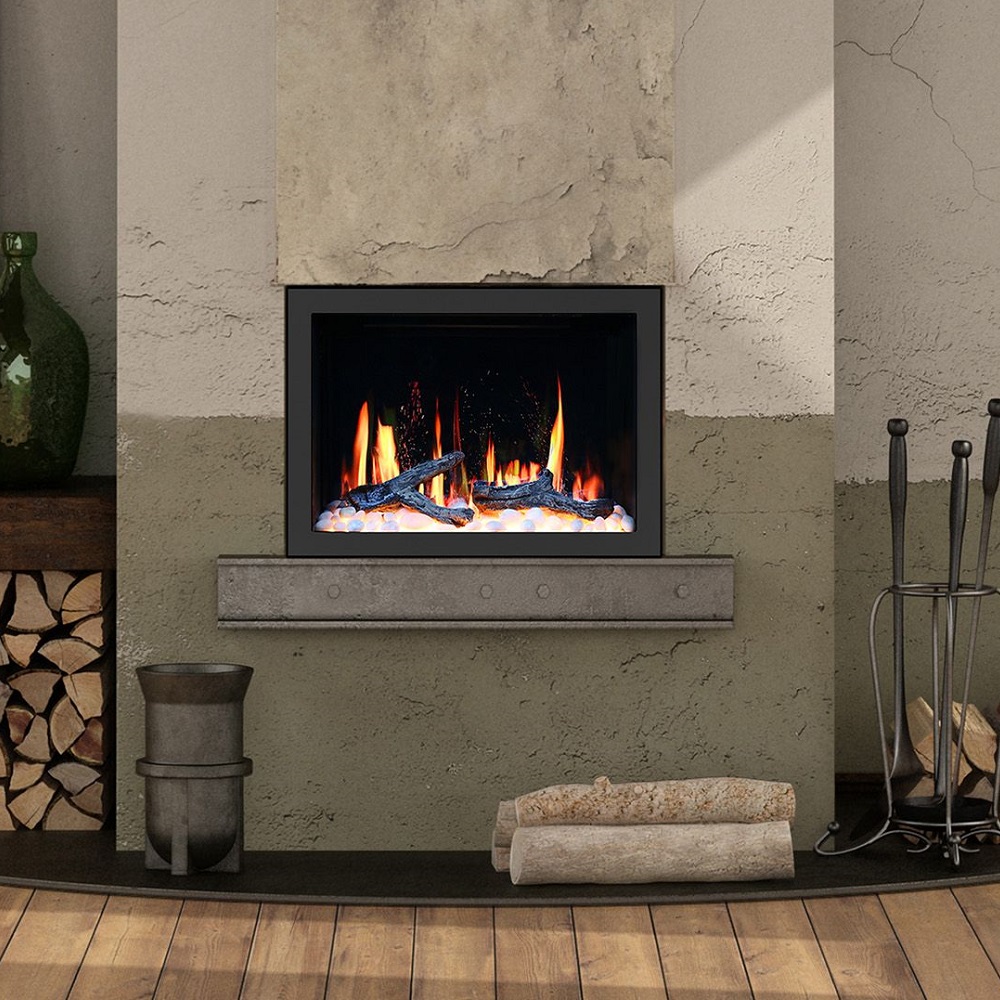Litedeer Homes 33 Inch LiteStar Smart Electric Fireplace Insert (Modern)
