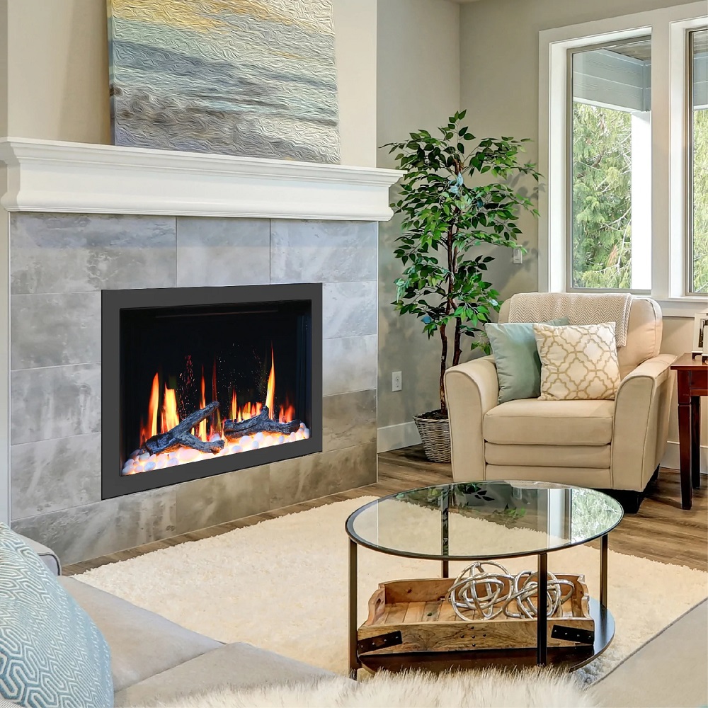 Litedeer Homes 30 Inch LiteStar Smart Electric Fireplace Insert (Modern)