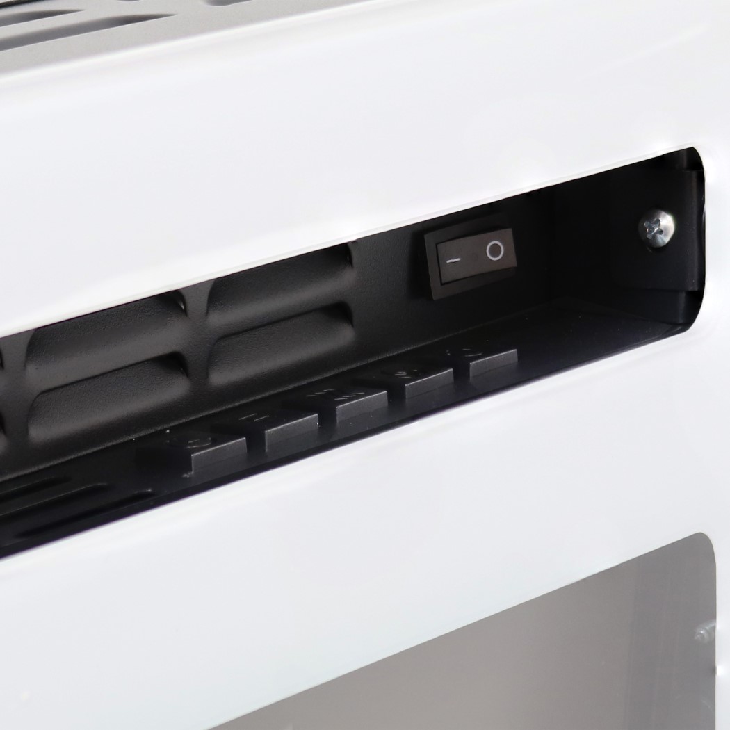 Sunnydaze 50 Inch White Indoor Wall-Mounted or Recesssed Electric Fireplace