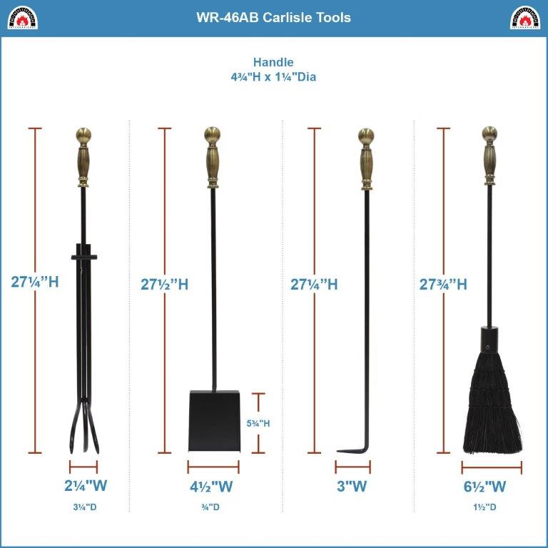 Minuteman Carlisle Fireplace Tool Set