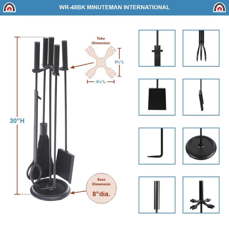 Minuteman Bedford Fireplace Tool Set