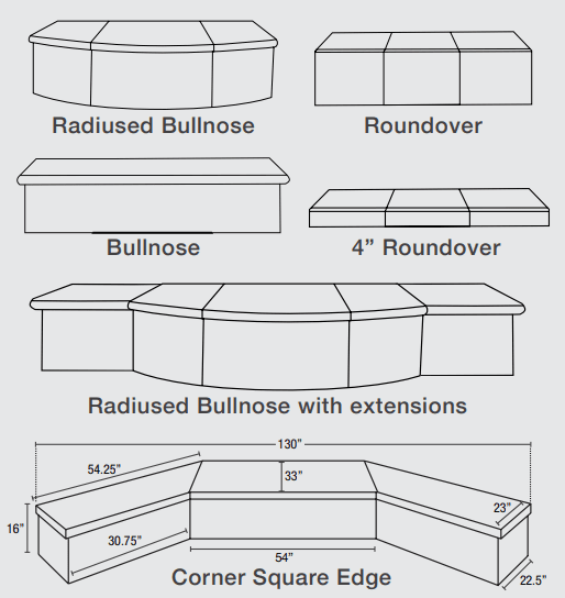 American Fyre Designs Vented Mariposa Fireplace - Recessed Body and 16" Rectangle Bullnose Hearth