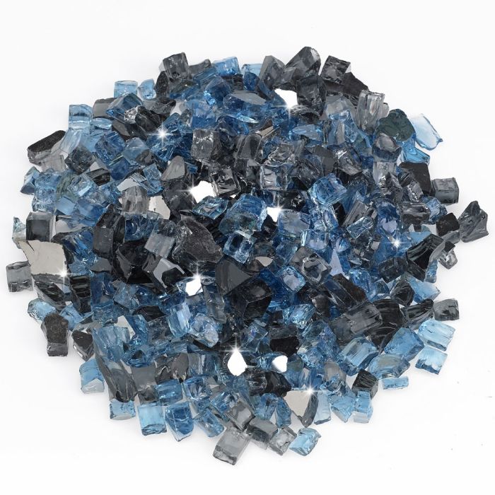 American Fireglass 1/4 Inch Reflective Fire Glass - 10 lb. Jar