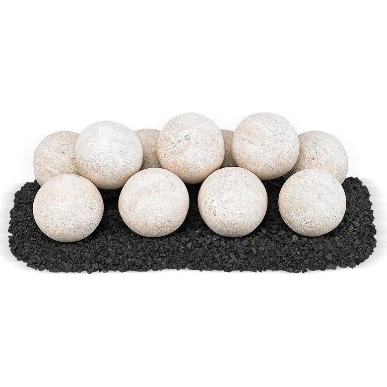 American Fireglass 9 Count Lite Stone Ball Set