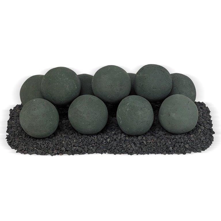 American Fireglass 12 Count Lite Stone Ball Set