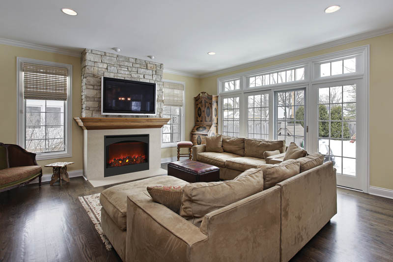 Amantii Arch Steel Surround for ZECL-31-3228-STL Electric Fireplaces