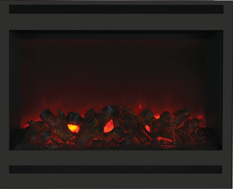 Amantii Square Steel Surround for ZECL-31-3228-STL Electric Fireplaces