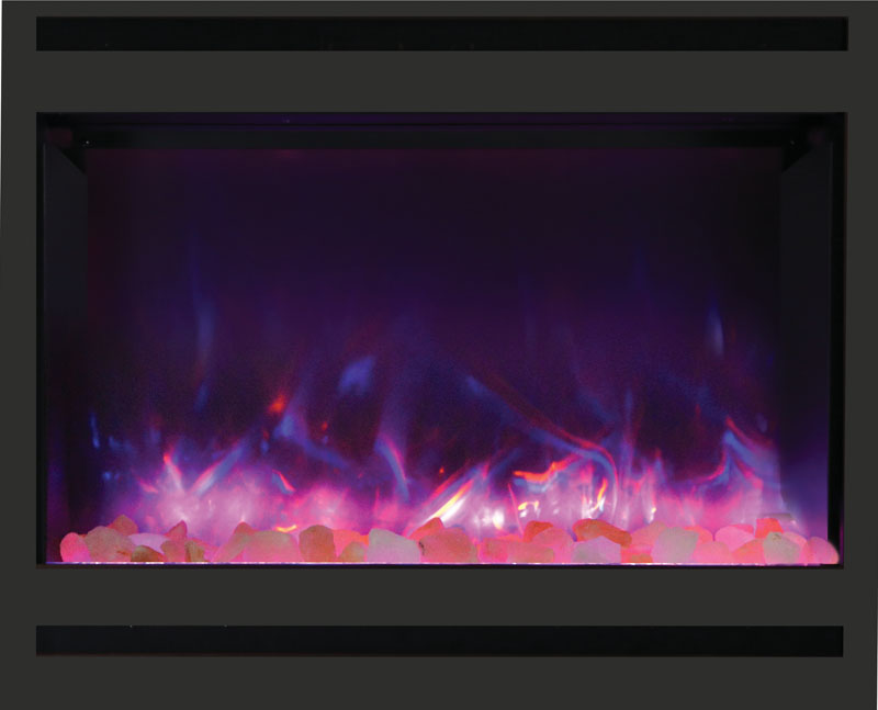 Amantii Square Steel Surround for ZECL-31-3228-STL Electric Fireplaces