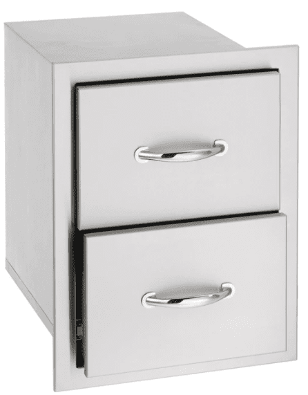 American Made Grills 17 Inch Double Drawer