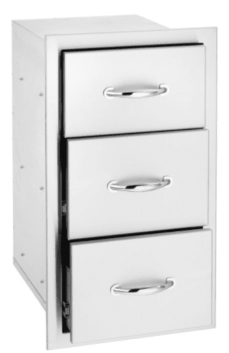 American Made Grills 17 Inch Triple Drawer