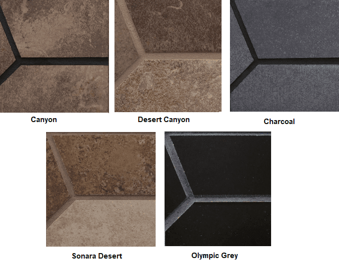 American Panel Hearth Classic 36 x 36 Classic Edge Type 2 Corner Hearth Board