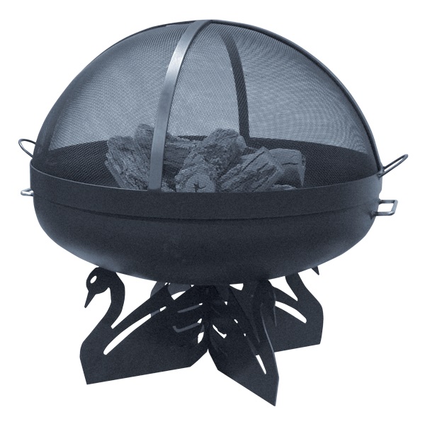 Aspen Industries Master Flame Black Swan Fire Pit Bowl