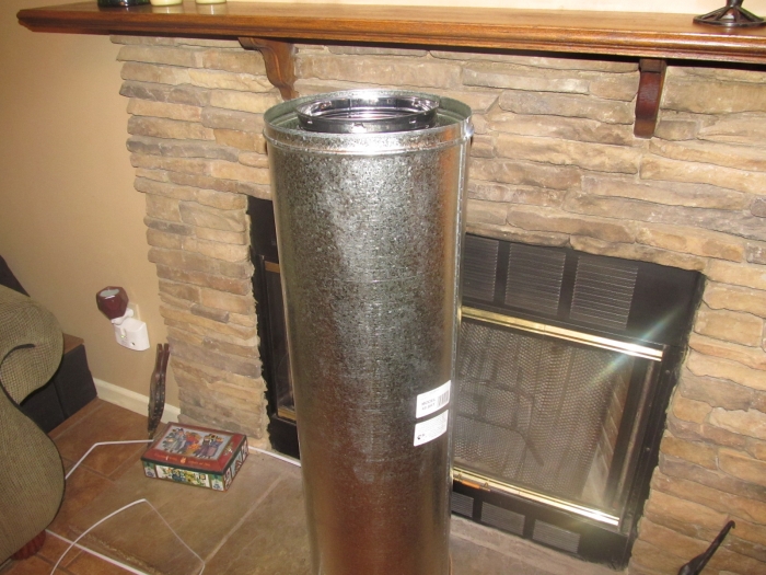 Superior 8HT 8-Inch Inner Diameter High Temp Chimney Venting Pipe for IHP/Superior Woodburning Fireplaces - 48 Inch Length
