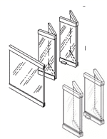 Superior/Vantage Hearth Black Cabinet Style Glass Door for Peninsula Woodburning Fireplaces