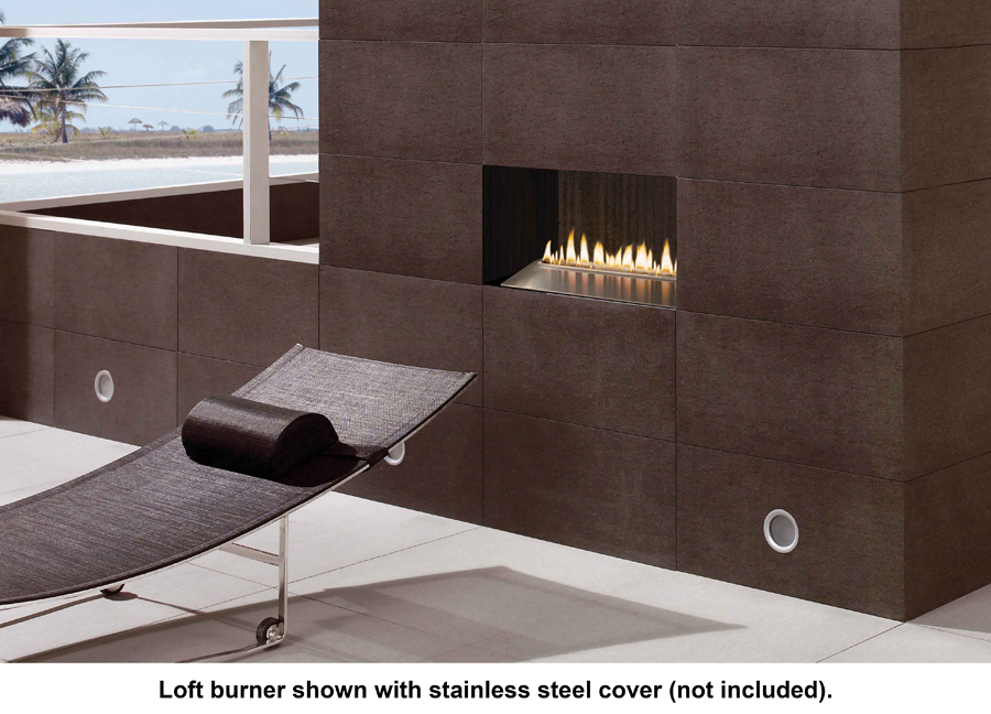 Empire 30" Carol Rose Outdoor Ventless Natural Gas Intermittent Loft Contemporary Burner