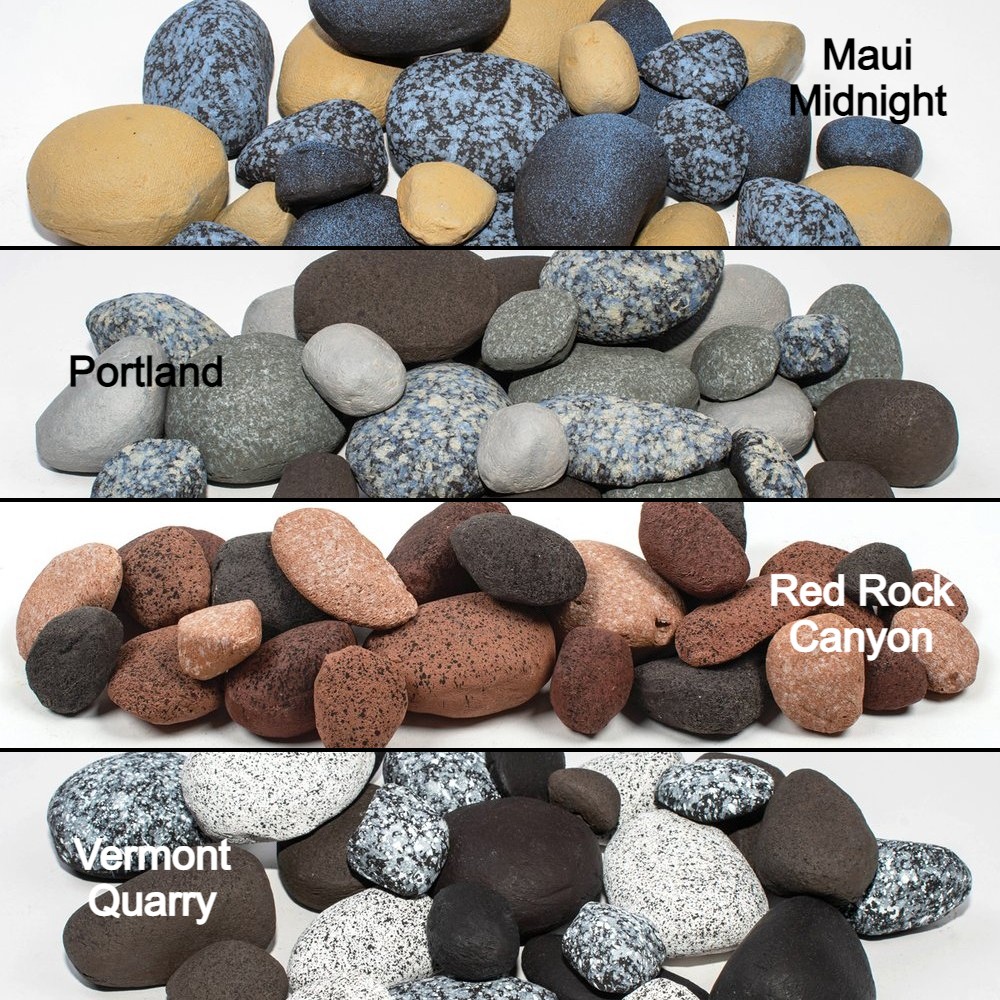 Enhance A Fire Luxury Series Gas Fireplace and Fire Pit Stones