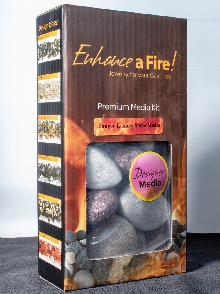 Enhance A Fire Luxury Series Gas Fireplace and Fire Pit Stones