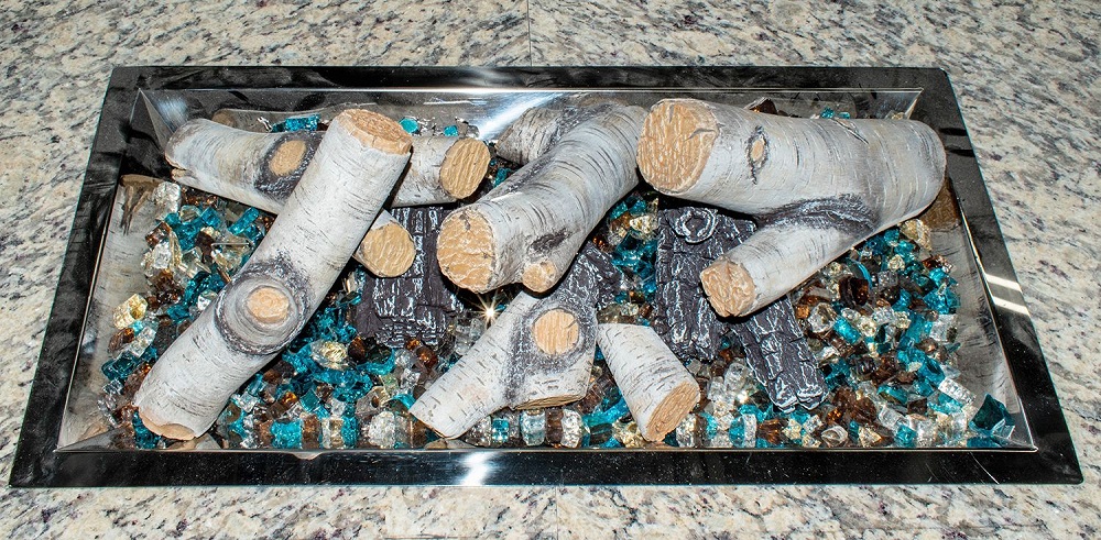 Enhance A Fire Designer Birch Gas Fire Pit Log Set