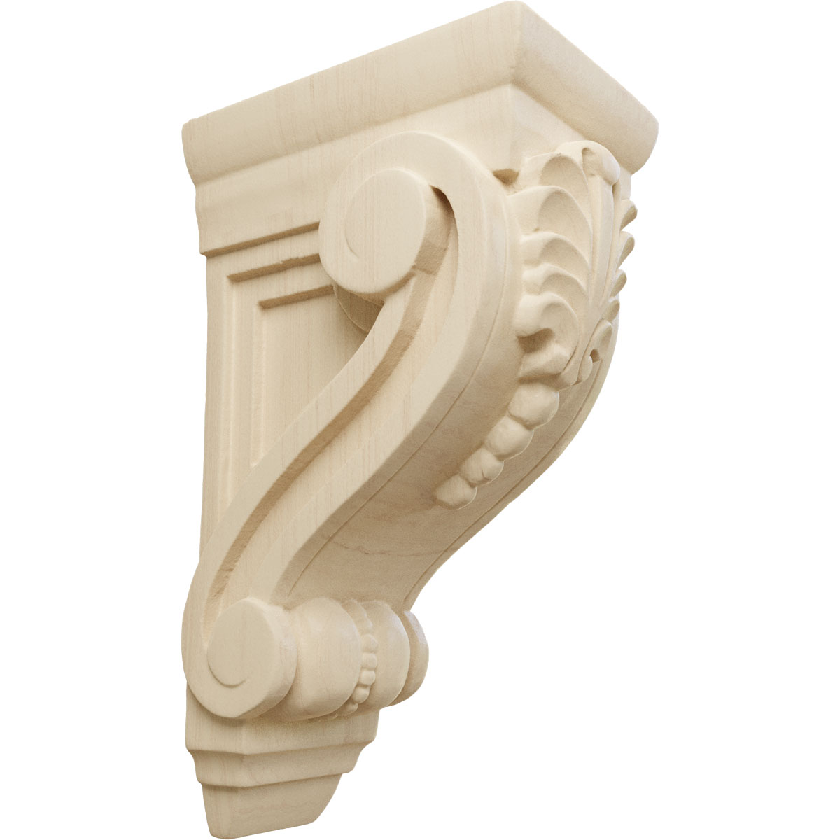 Ekena Millwork 2 5/8 Inch Small Fig Leaf Corbel